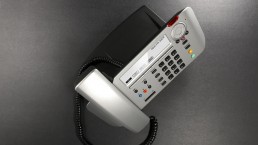 VoIP business phone top design view